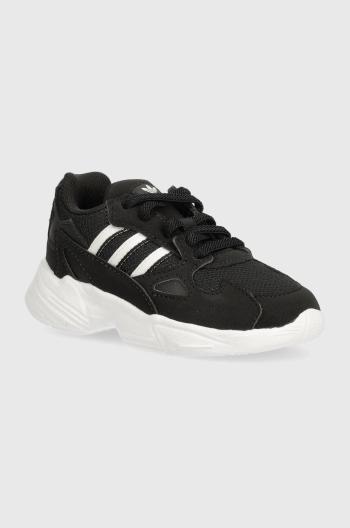 Detské tenisky adidas Originals FALCON EL čierna farba, IF1100