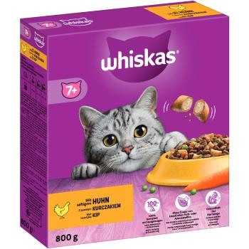 800 g Whiskas 7+ Senior száraz macskatáp - Csirke