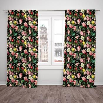 Závesy Flowers (Rozmer: 140x250, Materiál: Blackout)