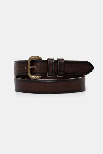 Kožený opasok Weekend Max Mara dámsky, hnedá farba, 2515501044600