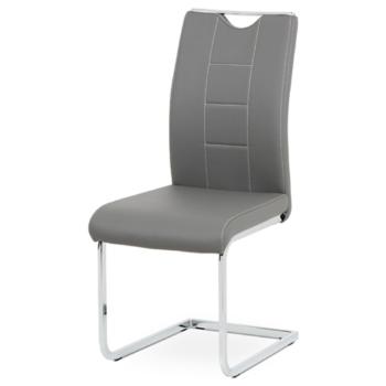 Jedálenská stolička Autronic 45x99 cm sivá ekokoža DCL-411 GREY