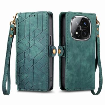 GEOM Peňaženkové puzdro pre Xiaomi Redmi Note 14 Pro 5G / Poco X7 zelené