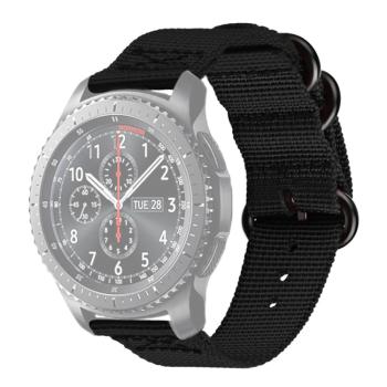 NYLON Univerzálny remienok na hodinky - šírka 20mm čierny