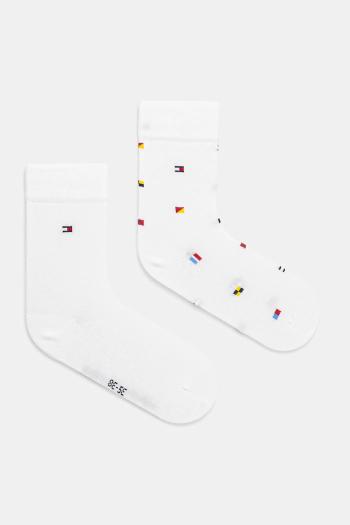 Detské ponožky Tommy Hilfiger 2-pak biela farba, 701232857