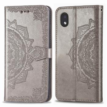 ART Peňaženkový kryt Motorola One Fusion+  ORNAMENT šedý