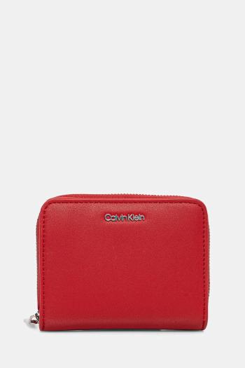 Peňaženka Calvin Klein dámska, červená farba, K60K611937