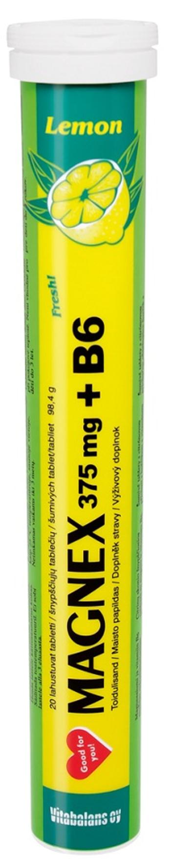 VITABALANS MAGNEX 375 mg + B6 Lemon 20 šumivých tabliet