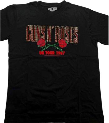 Guns N' Roses Tričko 87 Tour Unisex Black L