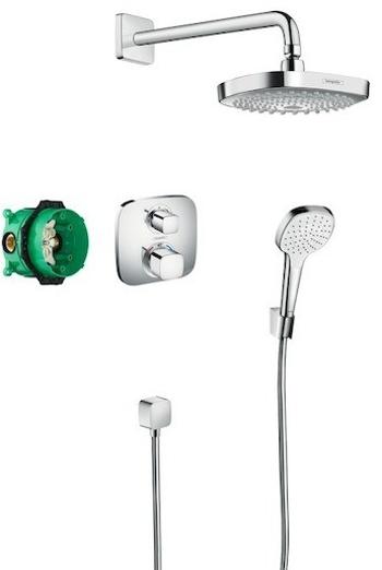 Sprchová batéria Hansgrohe Ecostat vrátane podomietkového telesa chróm 27294000