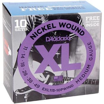 D'Addario EXL115-10P Struny pre elektrickú gitaru