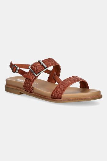 Kožené sandále Emu Australia Hyams dámske, hnedá farba, W13175 Tan