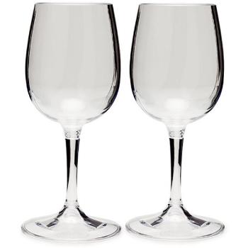 GSI Outdoors NESTING WINE GLASS SET Szétszedhető pohárkészlet, átlátszó, méret