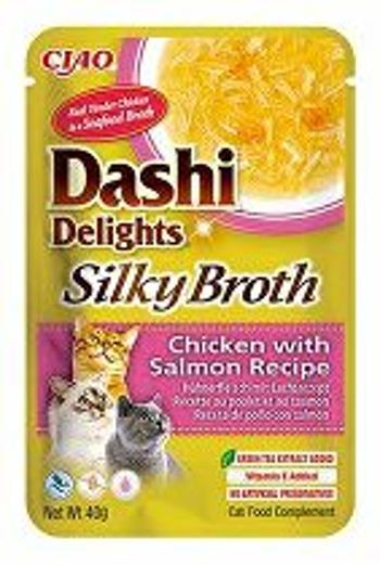 Churu Cat Dashi Delights Silky Broth Chick&Salmon 40g 3 + 1 ZADARMO