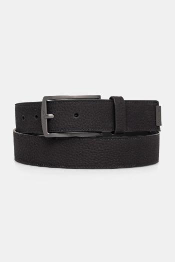 Kožený opasok Calvin Klein pánsky, čierna farba, K50K512649