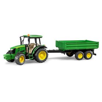 Bruder Farmer – Traktor John Deere so sklápacím prívesom (4001702021085)