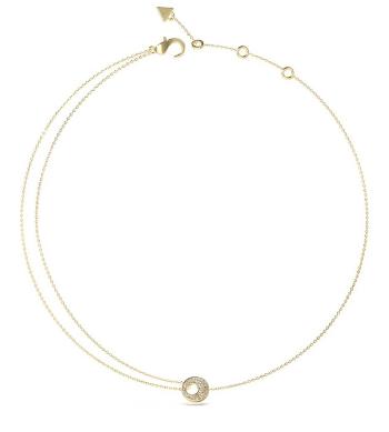 Guess Elegantný pozlátený náhrdelník Blooming Summer JUBN05223JWYGT/U