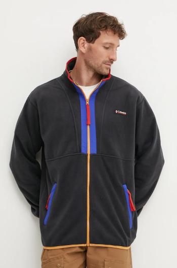 Fleecová mikina Columbia Backbowl II Full Zip Fleece čierna farba, vzorovaná, 2090851