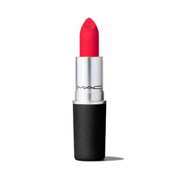 MAC Cosmetics Matná vyživujúci rúž Powder Kiss ( Lips tick ) 3 g Lasting Passion