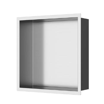 Vstavaná polička SAT Aurum kartáčovaná oceľ 33x33 cm SATAURN3030BS