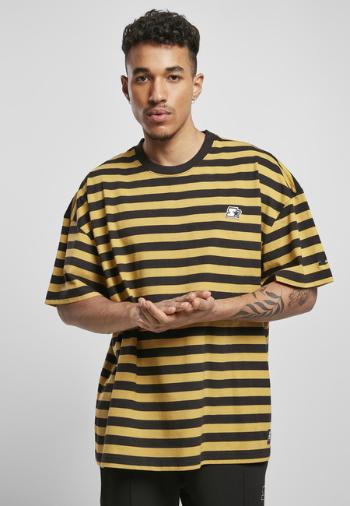 Starter Small Stripes Tee stategrey/goldensand - XXL