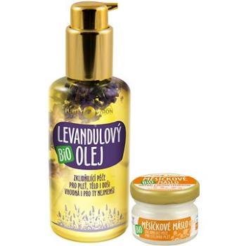 PURITY VISION Bio Levanduľový olej 100 ml + Bio Nechtíkové maslo 20 ml (8595572902439)