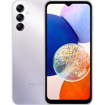 Samsung Galaxy A14 5G 4 GB/64 GB strieborná (SM-A146PZSDEUE) + ZDARMA SIM karta Radosť – Prvú Nekonečnú Radosť si vyskúšaj na týždeň zadarmo!