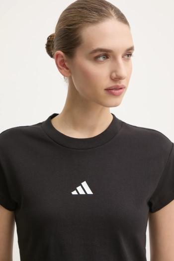 Bavlnené tričko adidas Future Icons dámske, čierna farba, JE4000