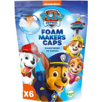 Nickelodeon Paw Patrol Foam Makers Caps pena do kúpeľa pre deti 6x16 g