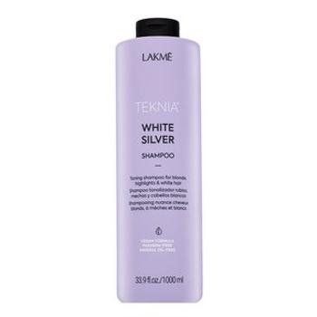 Lakmé Teknia White Silver Shampoo neutralizujúci šampón pre platinovo blond a šedivé vlasy 1000 ml