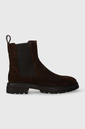 Semišové topánky Vagabond Shoemakers JOHNNY 2.0 pánske, hnedá farba, 5679.040.31
