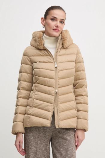 Páperová bunda Geox dámska, béžová farba, zimná, W4626T-T3122-F5233