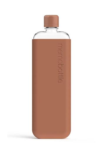 Fľaša na vodu Memobottle Original Slim 450 ml oranžová farba