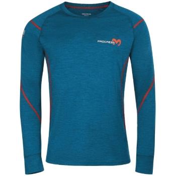PROGRESS MERINO LS Férfi technikai merinó felső, kék, méret