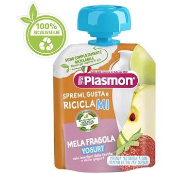 PLASMON bezlepková ovocno-jogurtová, jahoda 85 g, 12 mes.+ (8001040416921)