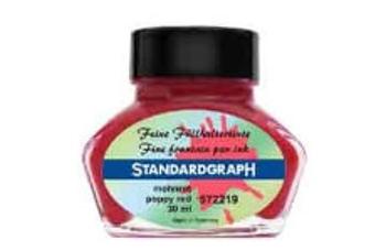 Standardgraph 572219 červený fľaštičkový atrament 30 ml