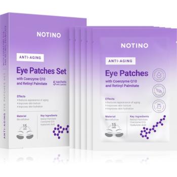 Notino Anti-Aging Bio-Cellulose Eye Patches Set with Coenzyme Q10 and Retinyl Palmitate očná protivrásková maska na očné okolie