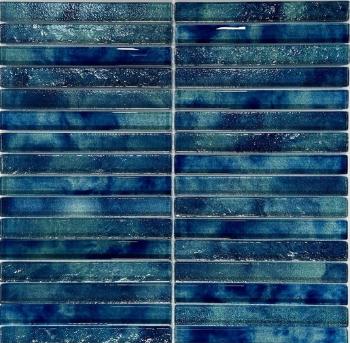 Sklenená mozaika Premium Mosaic deep blue 30x30 cm lesk MOSPTK3