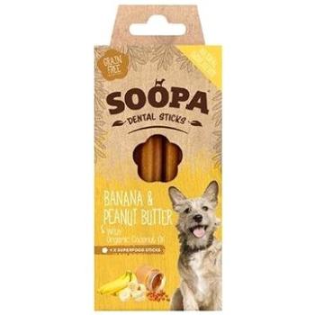 Soopa Dentálne tyčinky s banánom a arašidovým maslom 100 g (5060289920586)