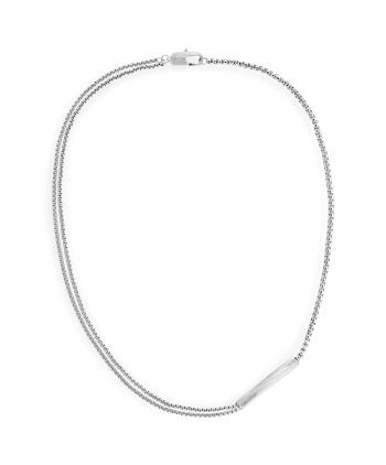 Calvin Klein Dvojitý pánsky oceľový náhrdelník Iconic 35100057