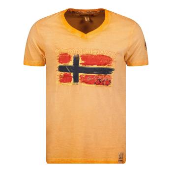 Geo Norway  SW1561HGN-ORANGE  Tričká s krátkym rukávom Oranžová