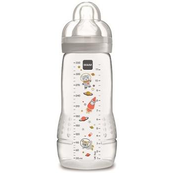 MAM BABY BOTTLE 4 mes.+ 330 ml, sivá