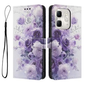 ART Peňaženkový kryt pre Infinix Smart 9 HD PURPLE ROSE