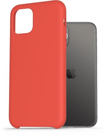 Telefon tok AlzaGuard Premium Liquid Silicone Case iPhone 11 Pro piros tok