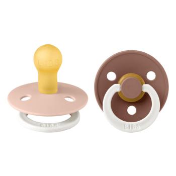 BIBS Cumlíky z prírodného kaučuku nočný Colour 2ks, veľkosť 1 - Blush / Woodchuck