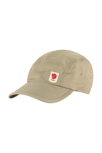 Šiltovka Fjallraven High Coast béžová farba, jednofarebná, F78150