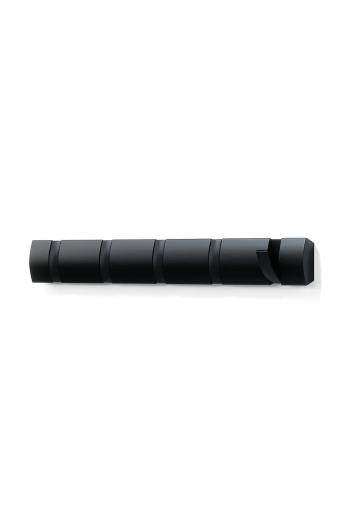Nástenný vešiak Umbra Flip 5 Wall Hook čierna farba