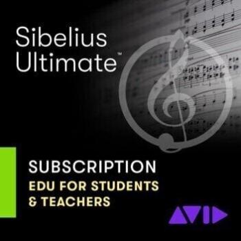 AVID Sibelius Ultimate Annual New Subscription for Students & Teachers (Digitálny produkt)