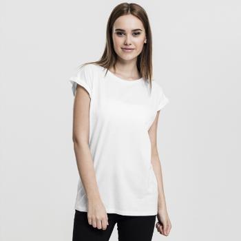 Dámske tričko Urban Classics Ladies Extended Shoulder Tee white - XL