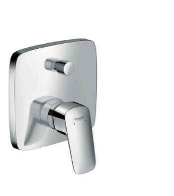 Sprchová a vaňová batéria Hansgrohe Logis bez podomietkového telesa chróm 71405000