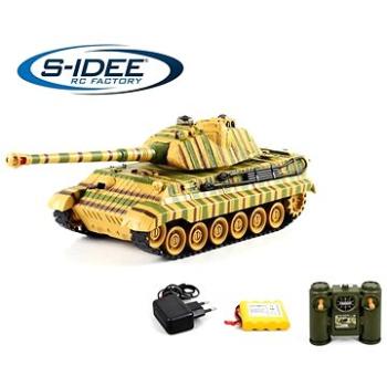 Bojujúci tank King Tiger  2,4 GHz s infra delom, bojujúci 1:28 (4260463523546)